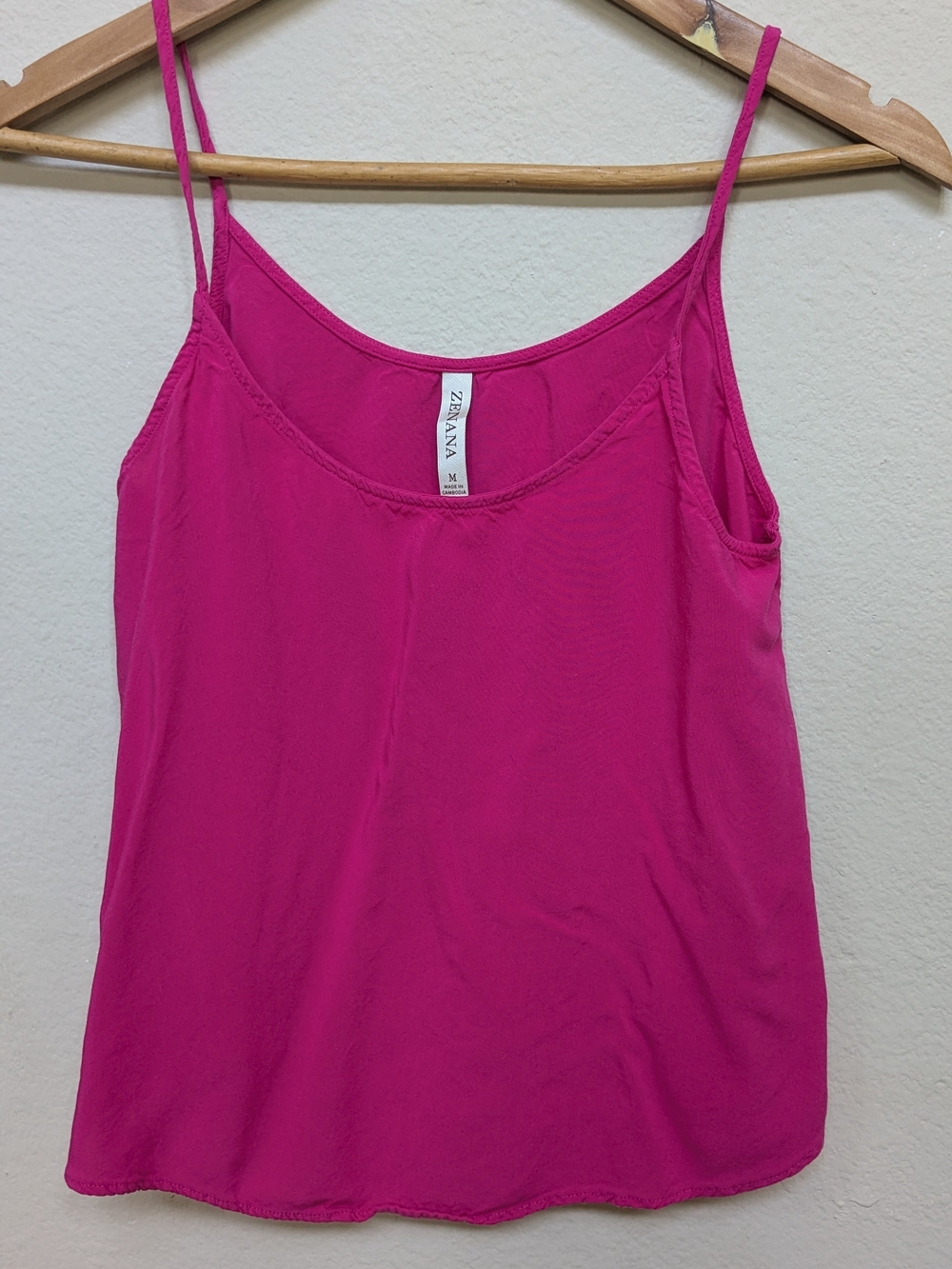 Anna Hot Pink Spaghetti Strap Camisole